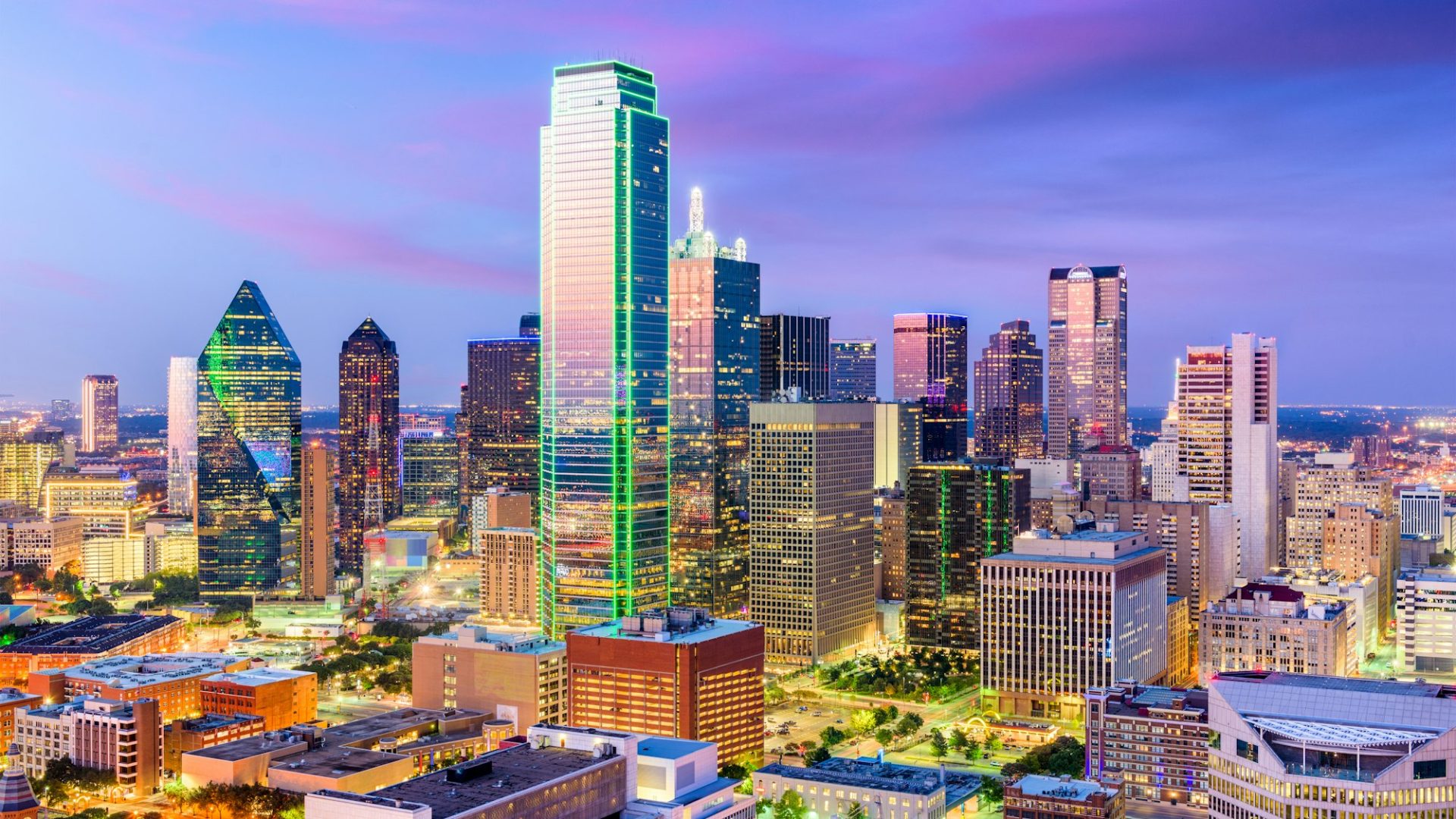 Downtown Dallas skyline where strategy workshops are facilitated for local businesses