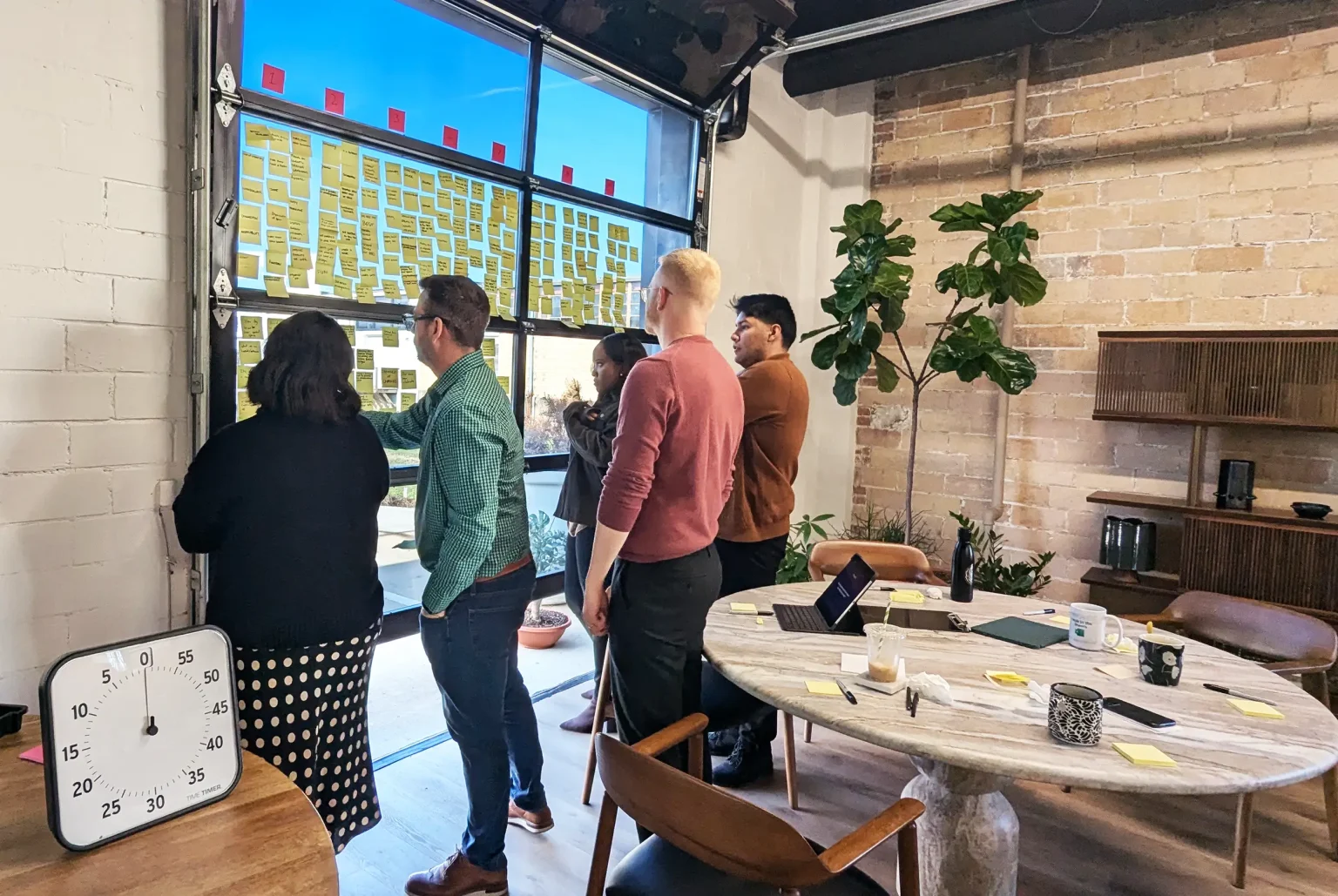strategy workshop facilitation for a group solving a problem