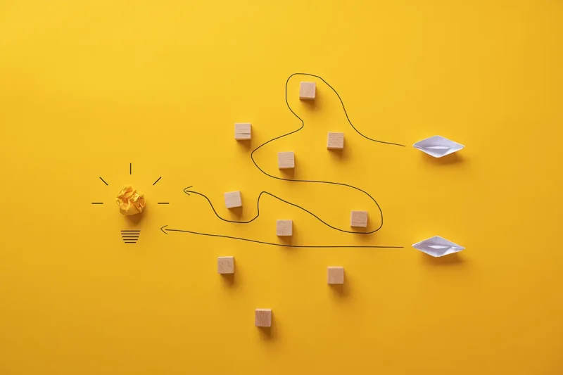 diffferent-routes-to-an-outcome decisions turning into outcomes after a strategy workshop